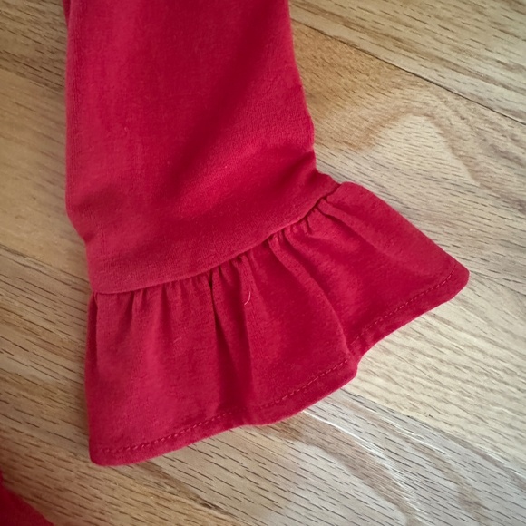 Counting Daisies Girls Size 6 Red Christmas Dress Reindeer - Picture 6 of 11